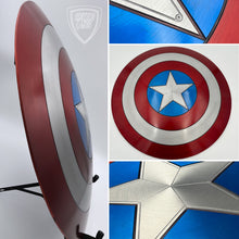 Load image into Gallery viewer, 25” Captain America Shield Version 5.0 Aluminum Cast replica prop