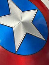 Load image into Gallery viewer, 25” Captain America Shield Version 5.0 Aluminum Cast replica prop