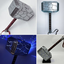 Load image into Gallery viewer, Love &amp; Thunder cracked All metal 1:1 Norse Thor Hammer prop