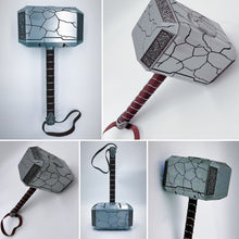 Load image into Gallery viewer, Love &amp; Thunder cracked All metal 1:1 Norse Thor Hammer prop