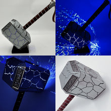 Load image into Gallery viewer, Love &amp; Thunder cracked All metal 1:1 Norse Thor Hammer prop