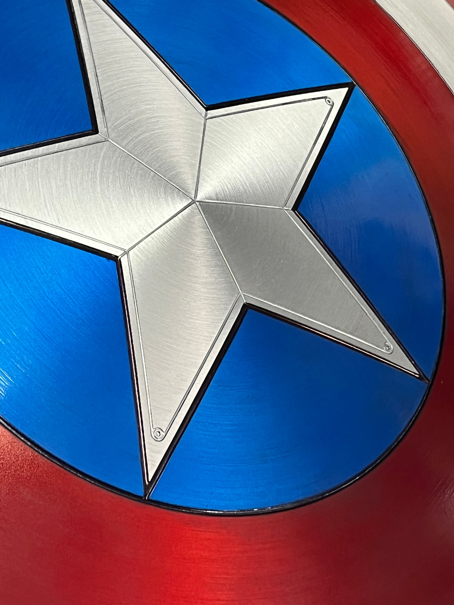 25” Captain America Shield Version 5.0 Aluminum Cast replica prop – Shield  labs