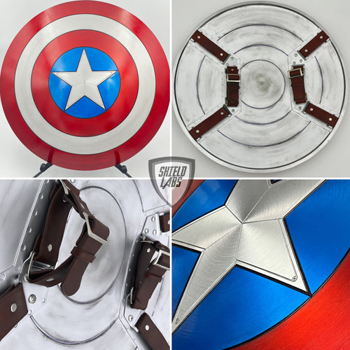 25” Captain America Shield Version 5.0 Aluminum Cast replica prop