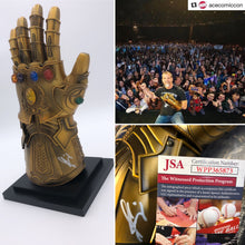 Load image into Gallery viewer, Josh Brolin Signed All Metal Gauntlet replica Prop